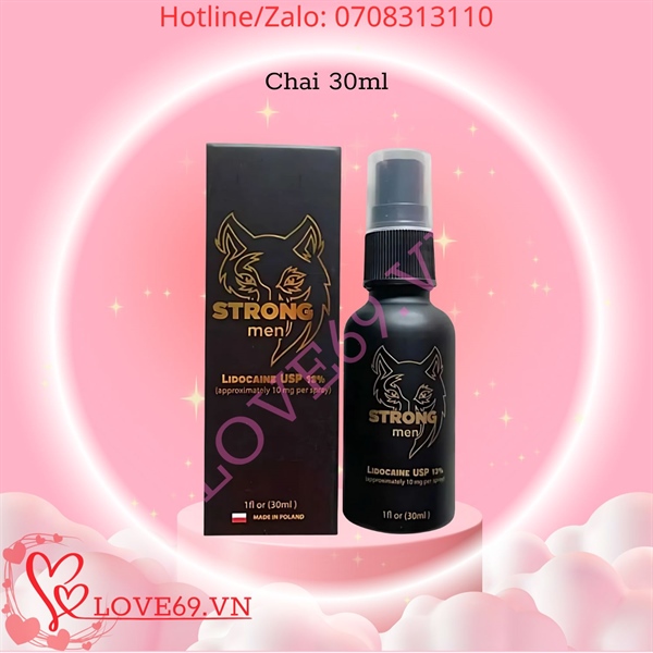 Chai Xịt Kéo Dài Thời Gian StrongMen - Chai 30ml
