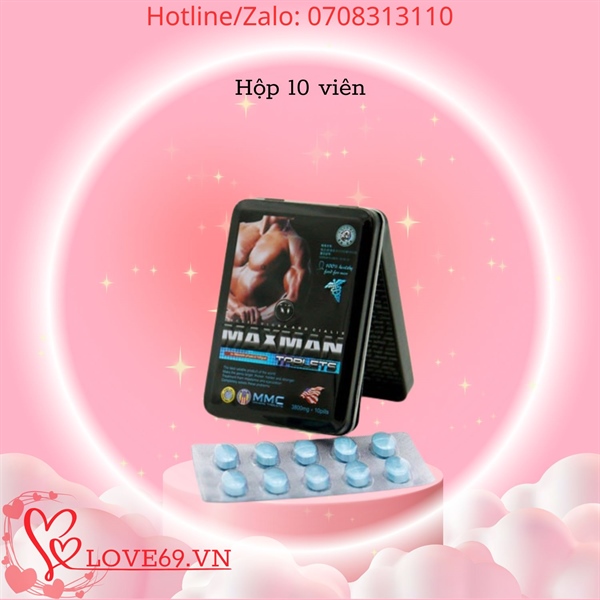 Viên Uống Cường Dương MaxMan - Hộp 10 viên