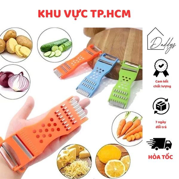 [2 đầu] Dụng cụ nạo gọt bào củ quả cầm tay 2 đầu sử dụng - đa năng, tiện dụng