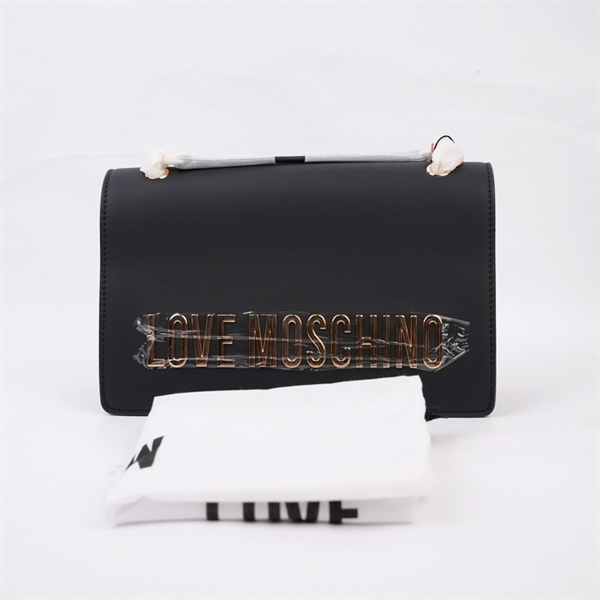 Túi Moschino đen sz25 KG+