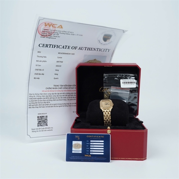 Đồng hồ Cartier vàng full kim (000220) sz31 KG+