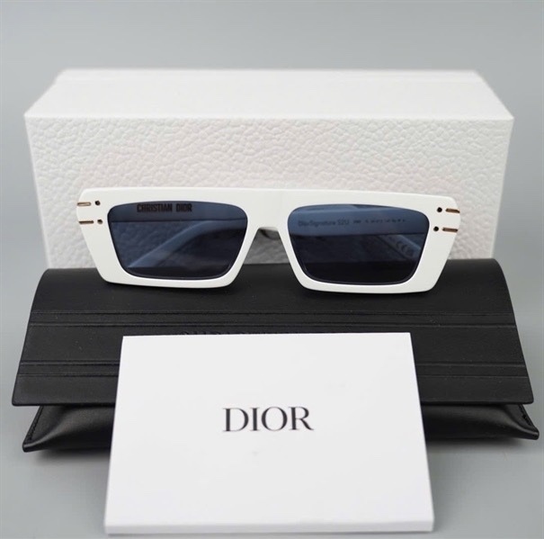 Kính Dior xanh gọng trắng S2U 50B0 (54-13-140) KG+