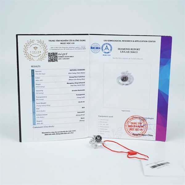 Nhẫn kim cương đen (384635) (HN) KG+