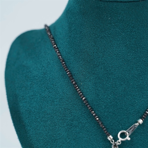 Dây chuyền kim cương đen (HN) KG+