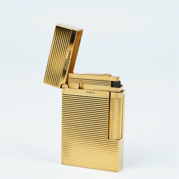Bật lửa S.T Dupont vàng sọc ngang (16ERH75) KG+