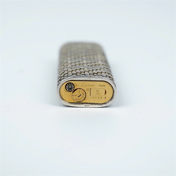 Bật lửa Cartier bạc KG+
