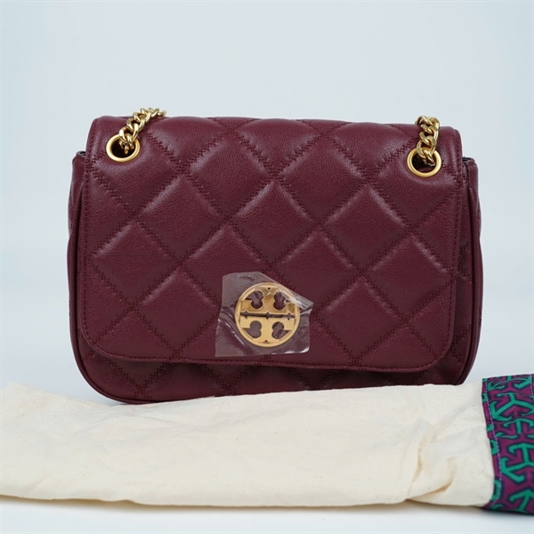 Túi Tory Burch đỏ tím sz24 KG+