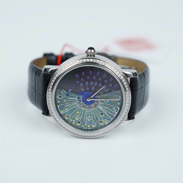 Đồng hồ Bernhard H. Mayer vàng trắng kim zin hình con công sz42 (HN) KG+