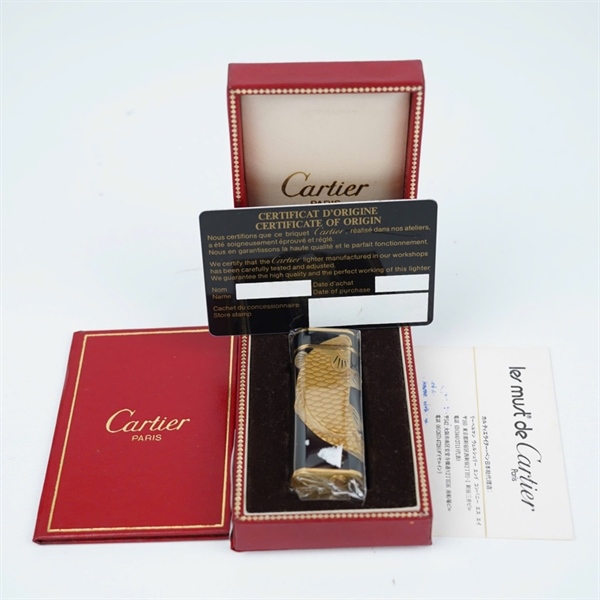 Bật lửa Catier đen hình cá chép (G95712) KG+