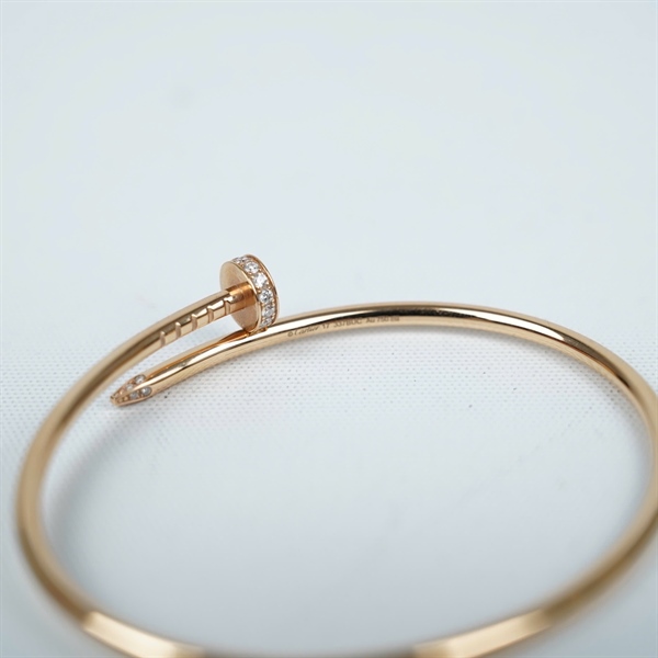 Vòng tay Cartier đinh vàng đính kim sz17 (337BUC) KG+