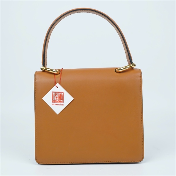 Túi Celine nâu 2 nắp sz21 (HN) KG+