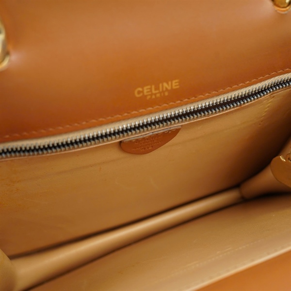 Túi Celine nâu 2 nắp sz21 (HN) KG+