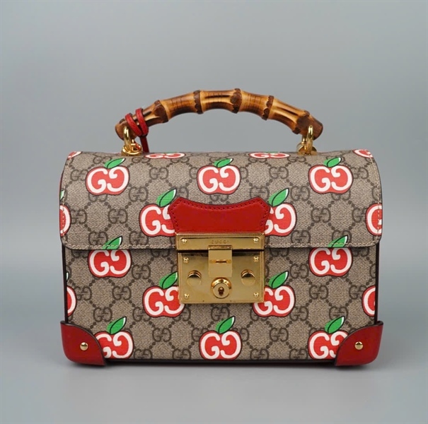 Túi GG Padlock apple màu xám (603221-520981) sz23 KG+