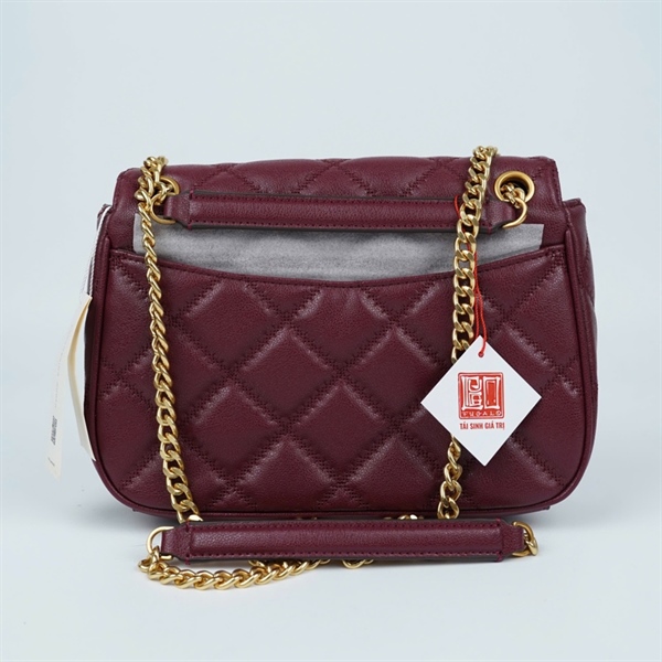 Túi Tory Burch đỏ tím sz24 KG+