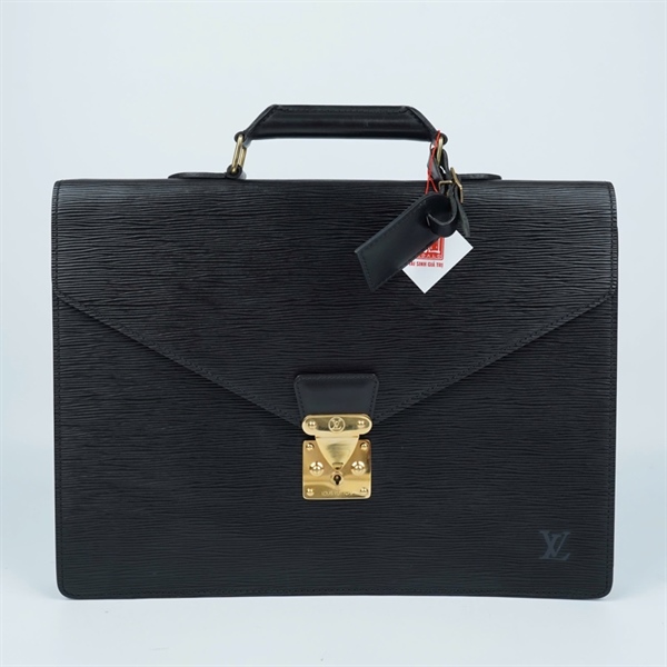 Túi LV cặp táp đen sz38 (HN) KG+