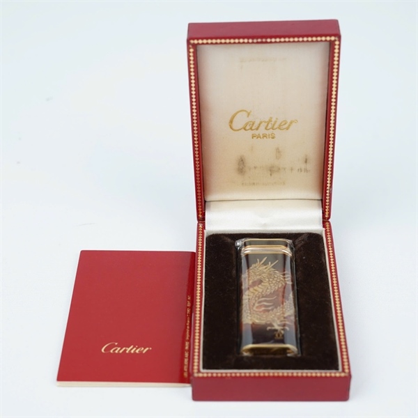 Bật lửa Cartier nâu hình rồng (54757B) KG+