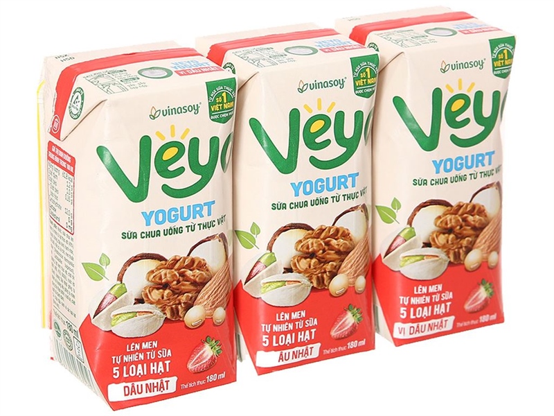 Sữa veyo vị dâu nhật hộp 180ml