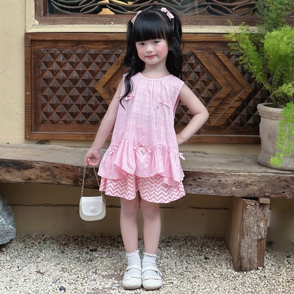 K123 Set Áo Kiểu Tầng Bèo BG