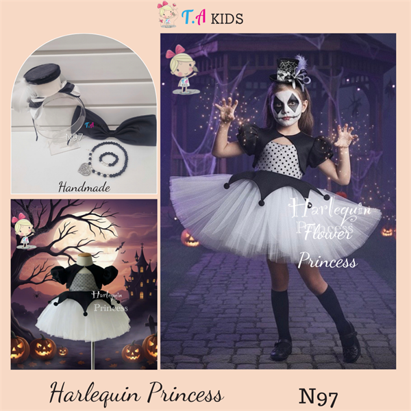 N97-Harlequin-Set đen chấm bi