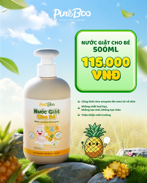 Nước giặt cho bé Pineboo 500ml
