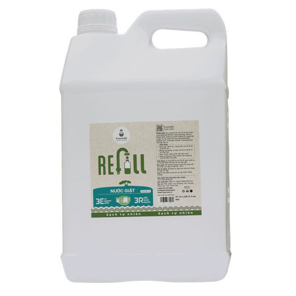 Nước giặt Fuwa3e Refill 10L Bạc hà