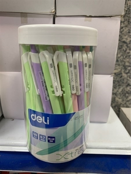 Bút bi đầu bấm xtream 0.7mm 50c/cốc EQ03336