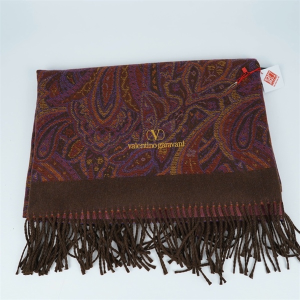 Khăn Valentino nâu họa tiết sz80x130 (PN) KG+