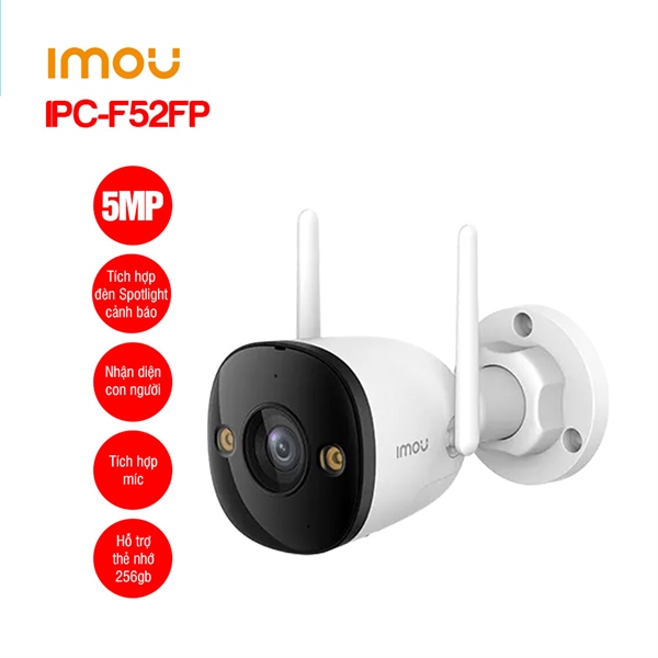 CAMERA WIFI IMOU F52FP 5MP CÓ MÀU