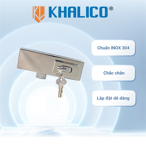 Kẹp kính Khalico Khóa bóng