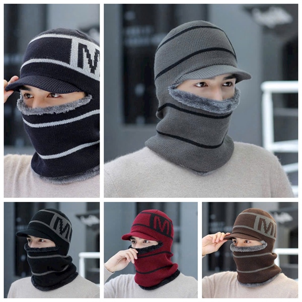 Mũ trùm đầu, cổ CHỮ M, CÓ LƯỠI TRAI, mix