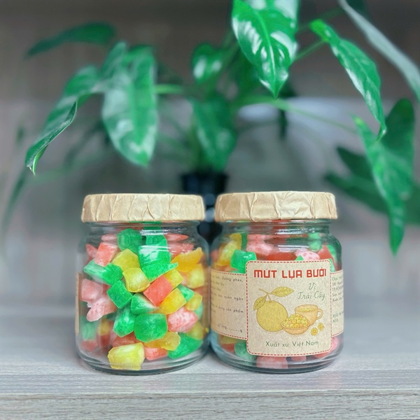 Mứt Lụa Bưởi - Hũ Thủy Tinh 200g