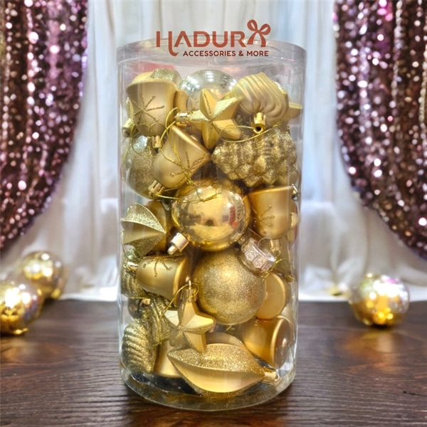 Trái châu trang trí giáng sinh nhiều chi tiết