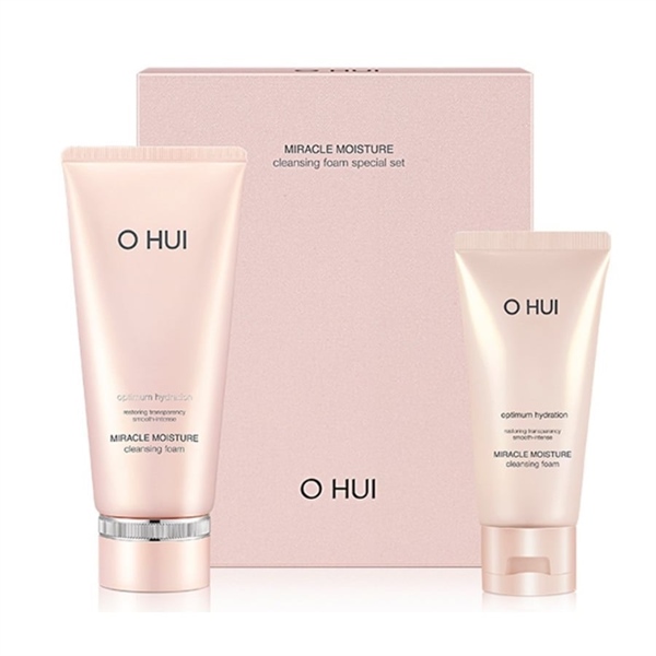 Set Sữa Rửa Mặt Dưỡng Ẩm Ohui Miracle Moisture Cleansing Foam