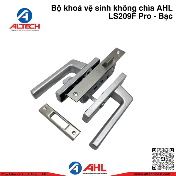 Bộ khóa vệ sinh AHL LS209F Pro - Bạc