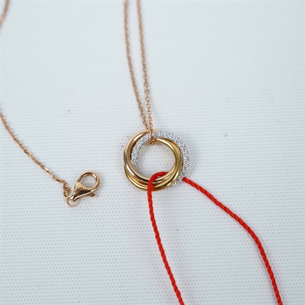 Vòng tay Cartier vàng 3 mặt tròn (PTW226) KG+