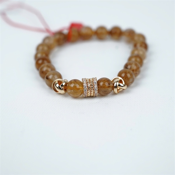 Vòng thạch anh tóc nâu 20 hạt (936886) KG+