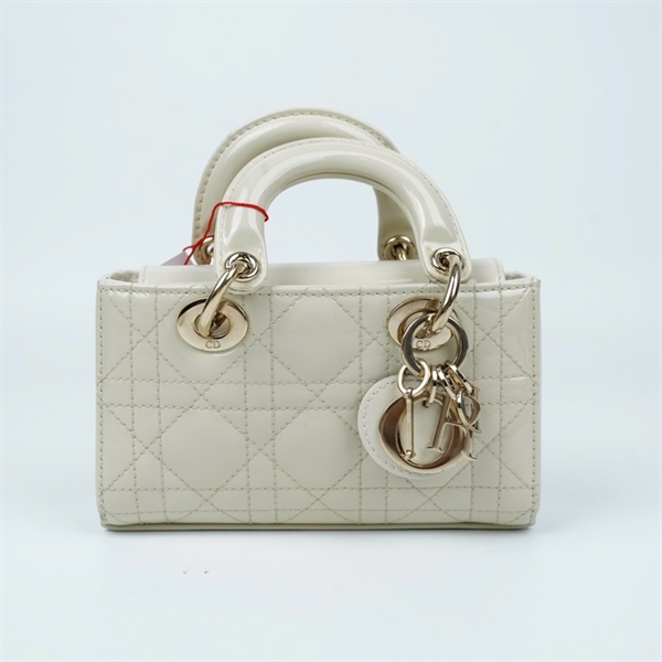 Túi Dior Joy trắng 2 strap (10-MA-0224) sz17 (BMC) KG+