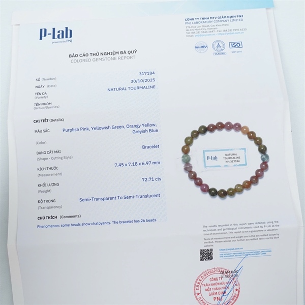 Vòng Tourmaline 30hạt 317184+