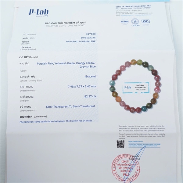 Vòng Tourmaline 30hạt 317180+