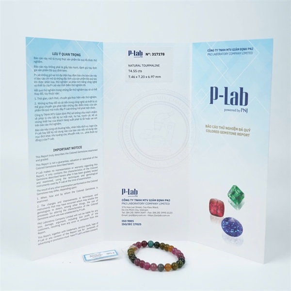 Vòng Tourmaline 30hạt 317178 +