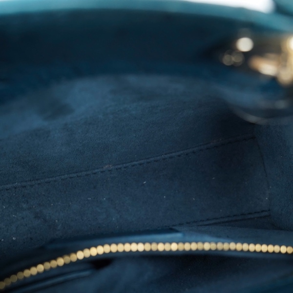 Túi Dior Lady xanh da đà điểu (02-MA-0261) szmini (BMC) KG+