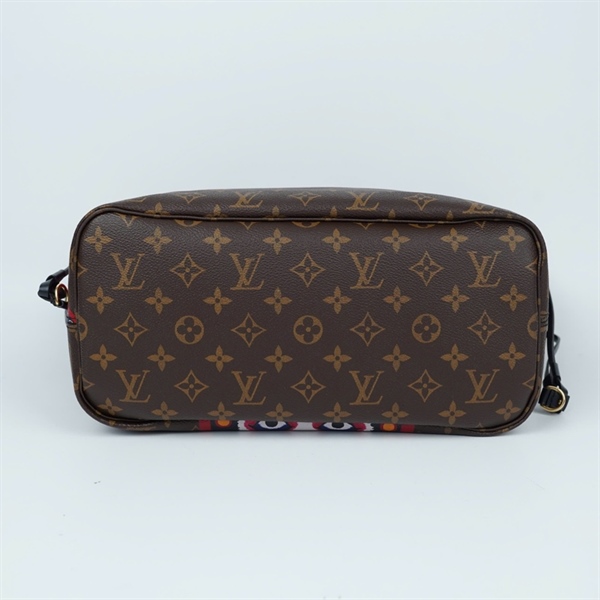 Túi LV Neverfull hoa nâu họa tiết kèm ví sz32-44 (BMC) KG+