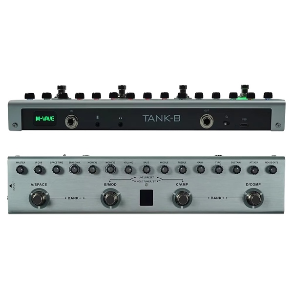 Pedal Guitar M Vave Tank B Bass 36 Presets