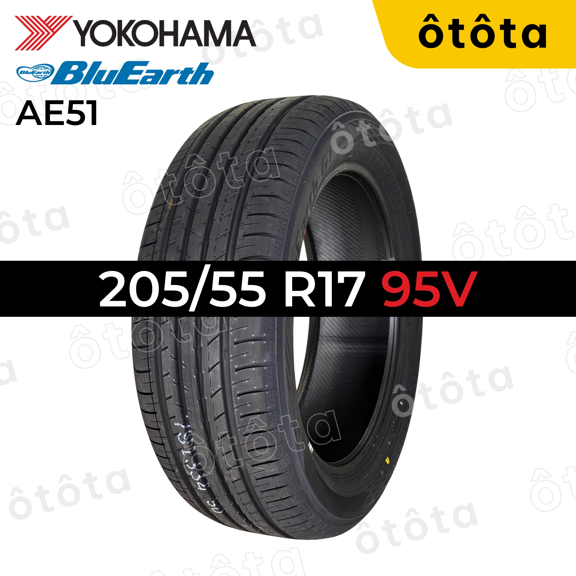 Lốp Yokohama 205/55 R17 95V BluEarth AE51 Nhật