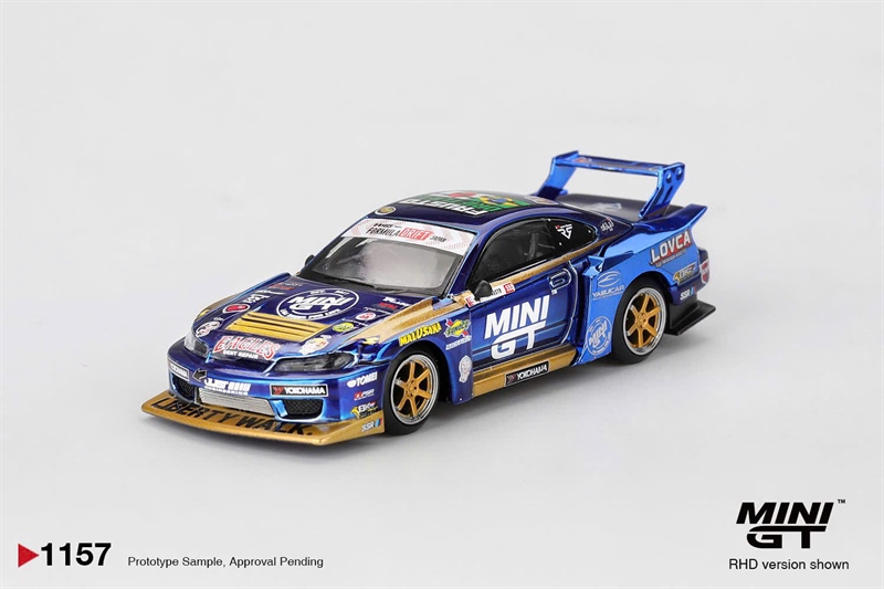 [SGTVN] Mini GT Box Version MGT01157 Nissan LB-Super Silhouette S15 SILVIA #555 Team MINI GT Liberty Walk 2025 Formula Drift