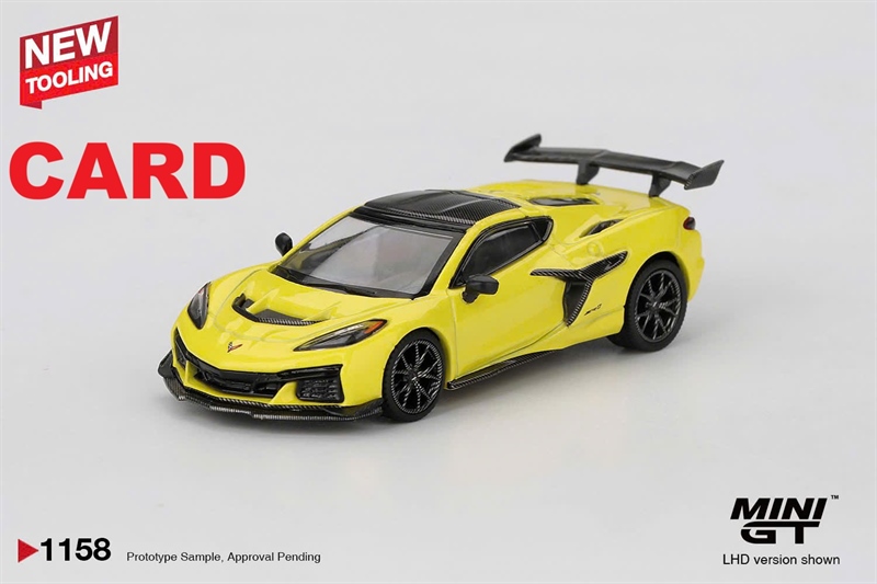 [SGTVN] Mini GT Card Version MGT01158 Chevrolet Corvette ZR1 Accelerate Yellow