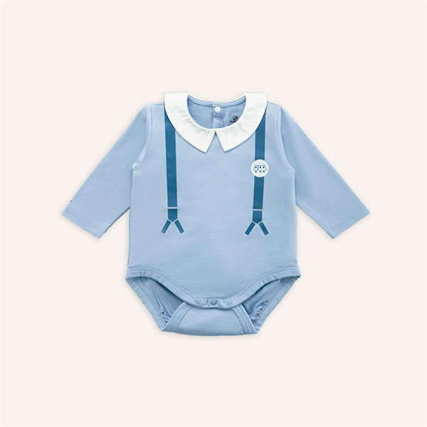 BC2210 - 3M/12M Body chip dài tay cài sau cổ Peter Pan