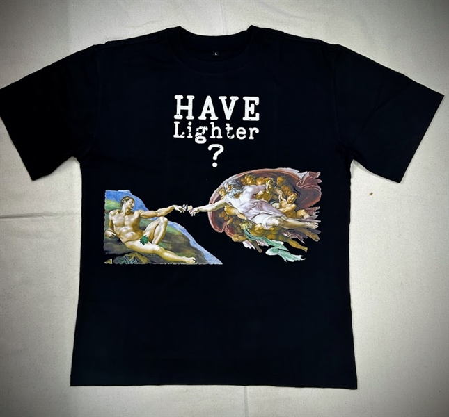 Áo Thun Adam | Cổ tròn form rộng Unisex nam nữ | Màu đen