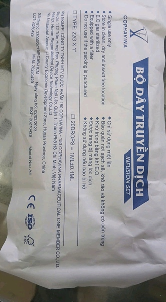 Dây truyền dịch Cophavina (25 sợi/ bịch)